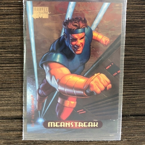 ’94 Marvel Masterpieces trading card: Meanstreak #72 - Picture 1 of 2